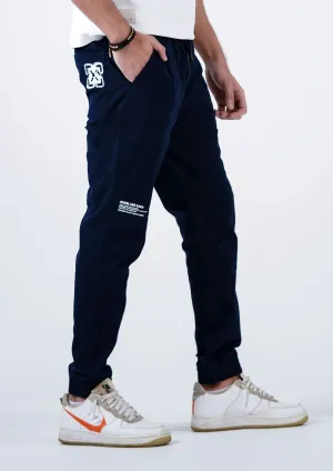 Cotton Joggers in Navy Blue for Enhanced Comfort