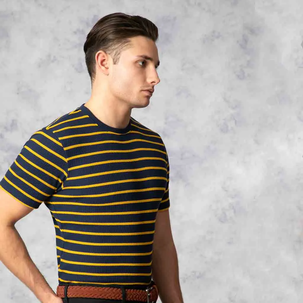 Danby Waffle Stripe Jersey T-Shirt