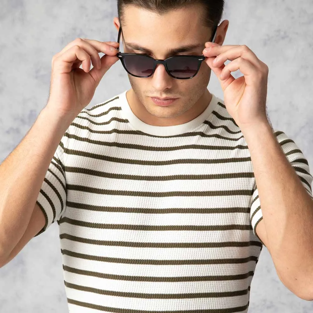 Danby Waffle Stripe Jersey T-Shirt