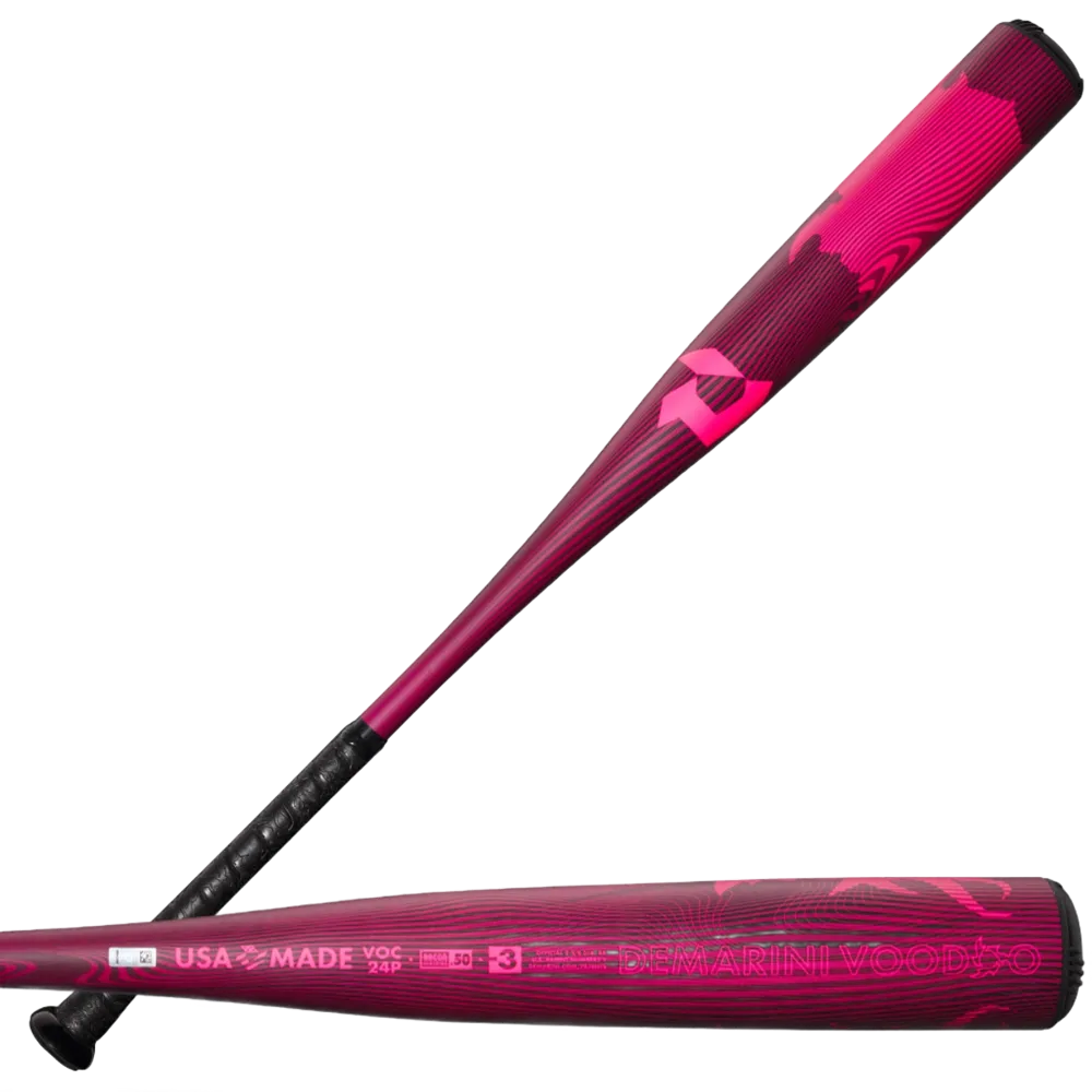 DeMarini Voodoo One Pink Limited Edition BBCOR Bat 2024 (-3)