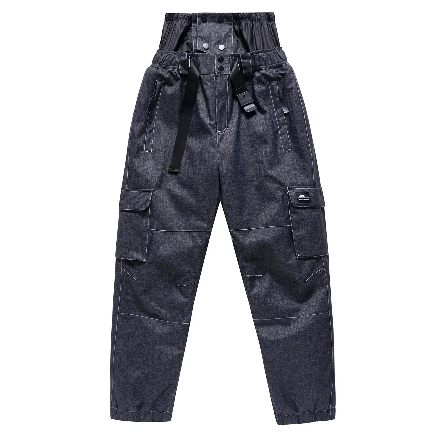 Denim Insulated Snowboarding Pants Anorak Ski Pants
