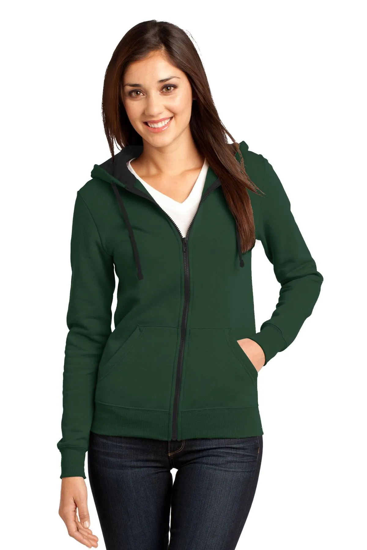 DISCONTINUED  District ®  - Juniors The Concert Fleece ®  Full-Zip Hoodie. DT801
