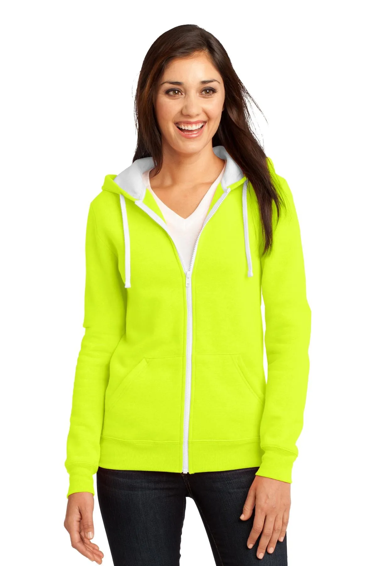 DISCONTINUED  District ®  - Juniors The Concert Fleece ®  Full-Zip Hoodie. DT801