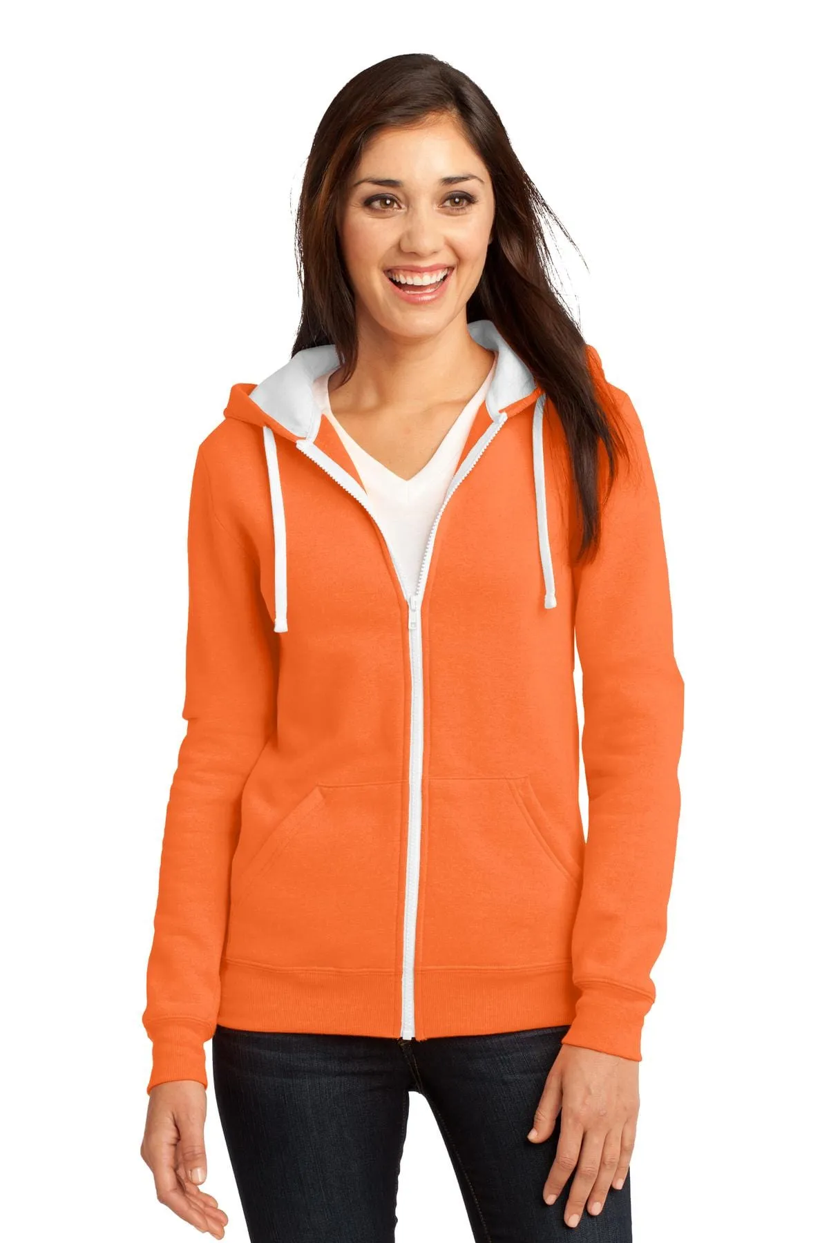 DISCONTINUED  District ®  - Juniors The Concert Fleece ®  Full-Zip Hoodie. DT801