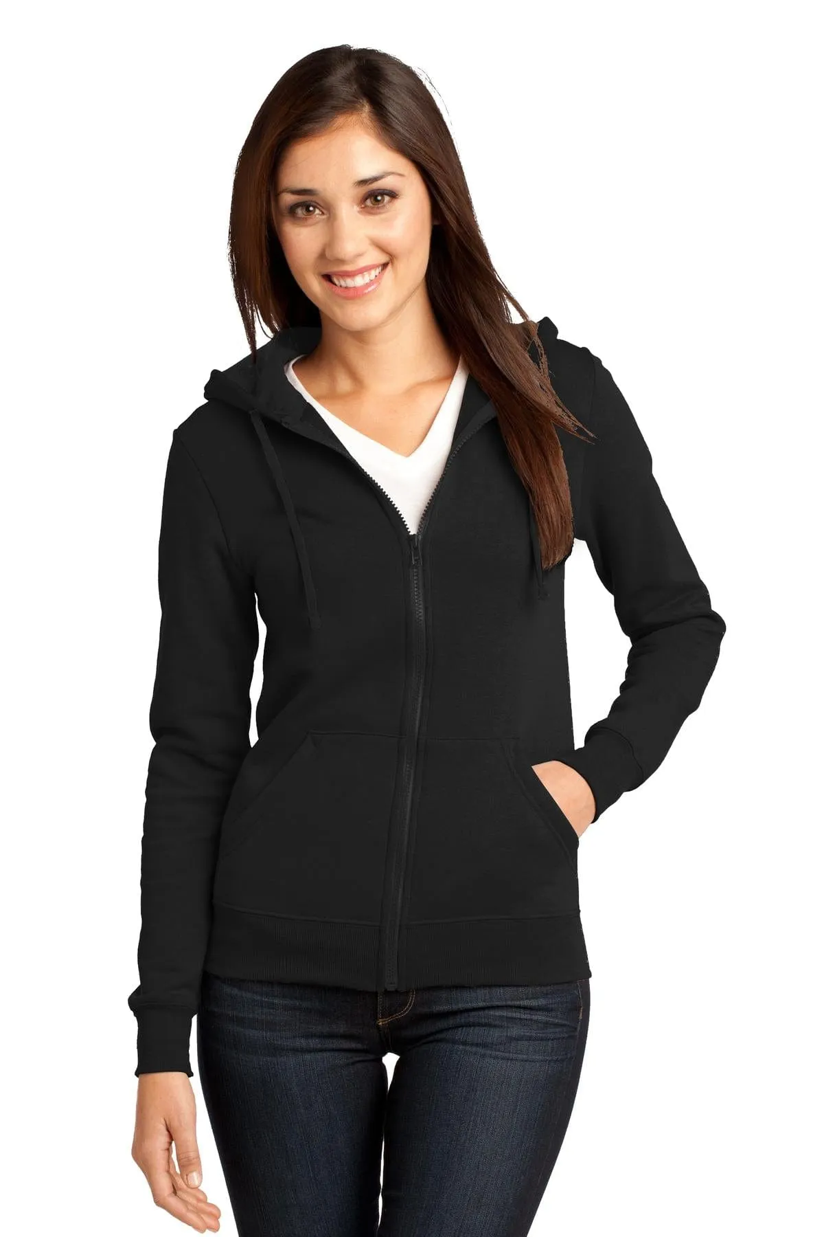DISCONTINUED  District ®  - Juniors The Concert Fleece ®  Full-Zip Hoodie. DT801