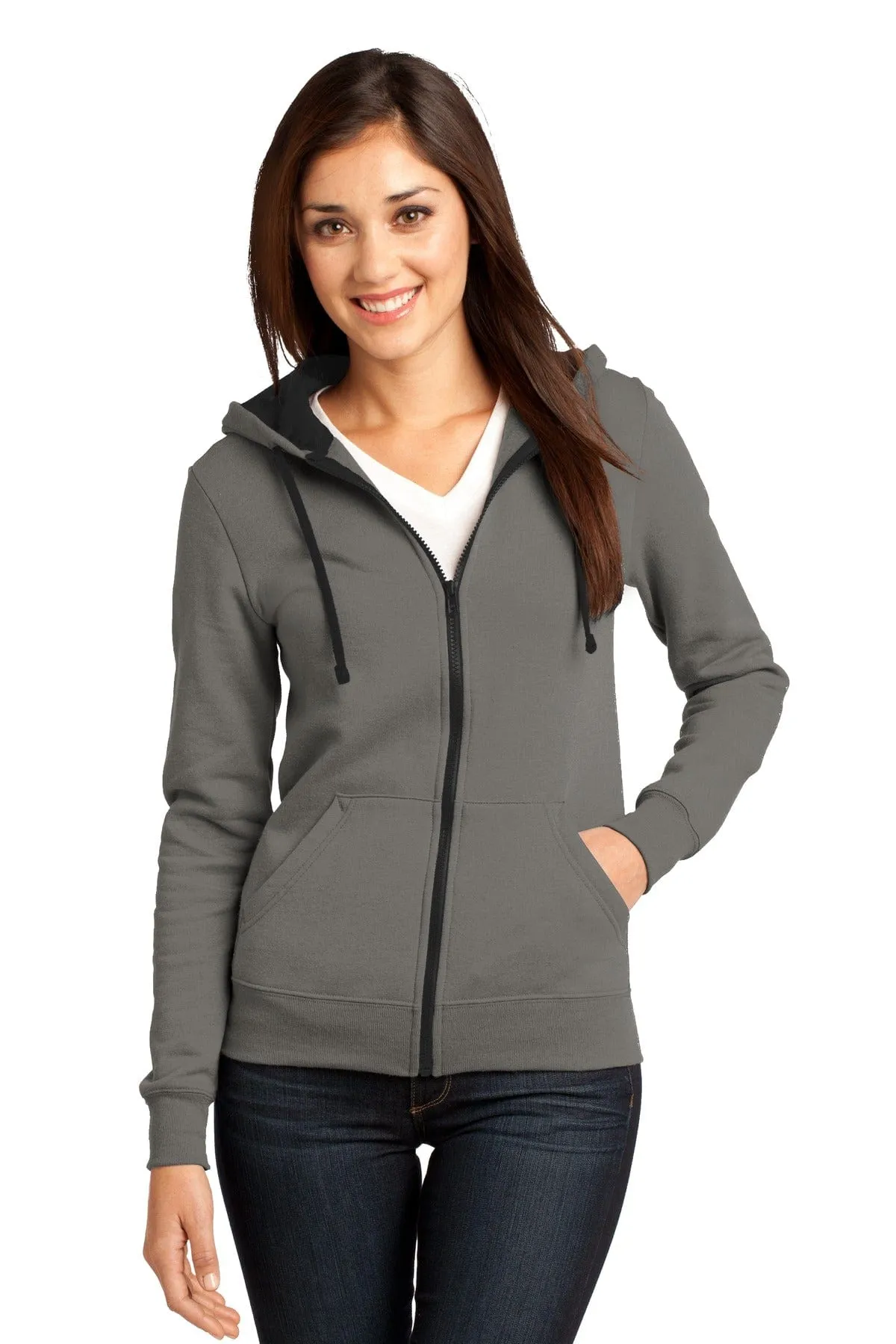 DISCONTINUED  District ®  - Juniors The Concert Fleece ®  Full-Zip Hoodie. DT801