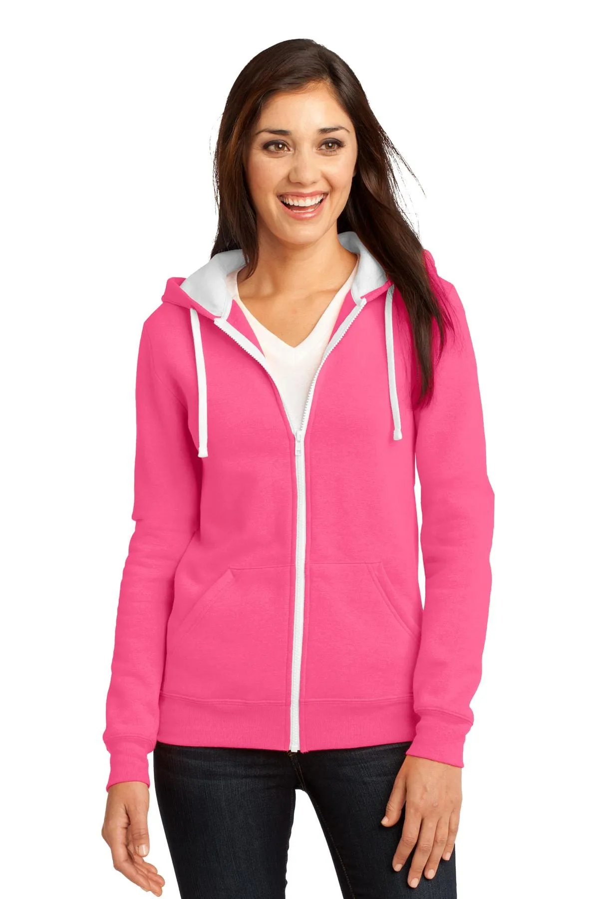 DISCONTINUED  District ®  - Juniors The Concert Fleece ®  Full-Zip Hoodie. DT801