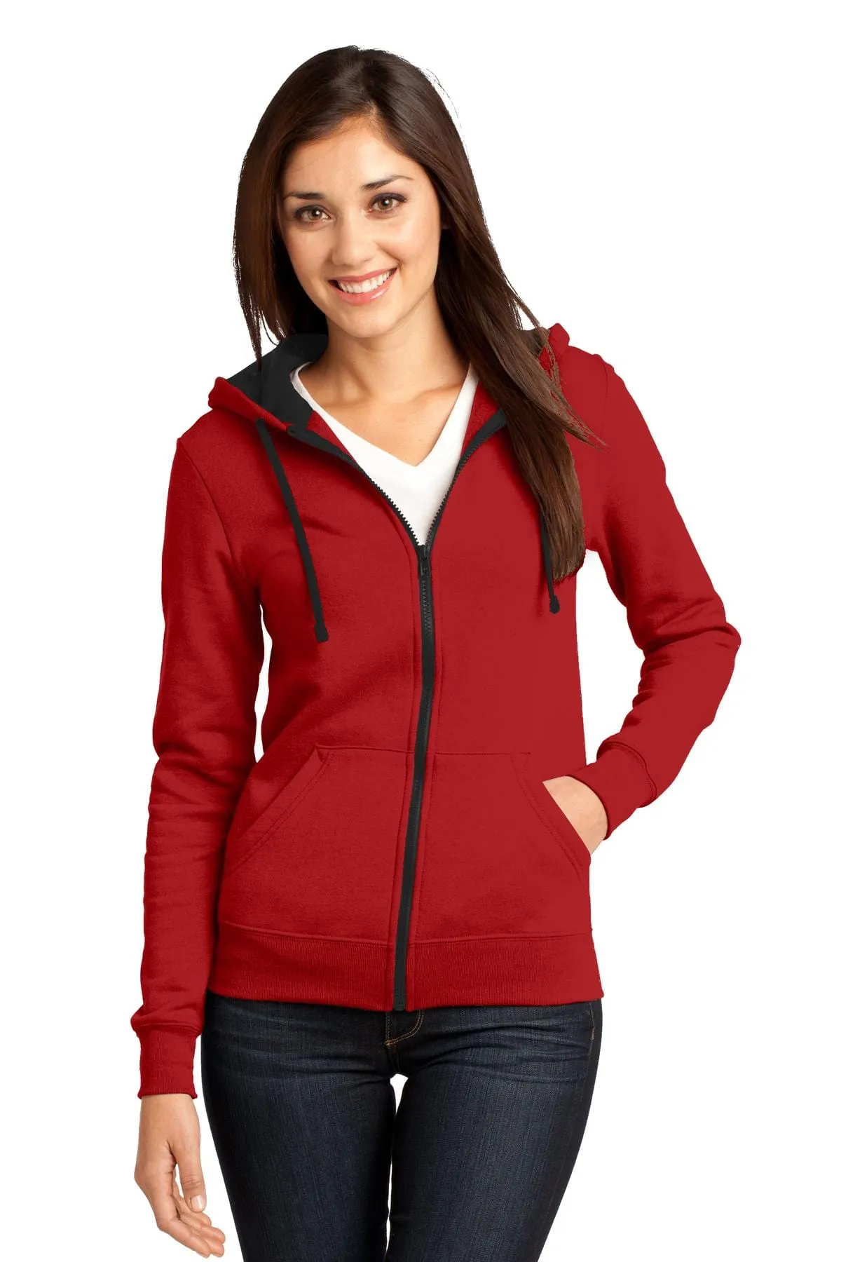 DISCONTINUED  District ®  - Juniors The Concert Fleece ®  Full-Zip Hoodie. DT801