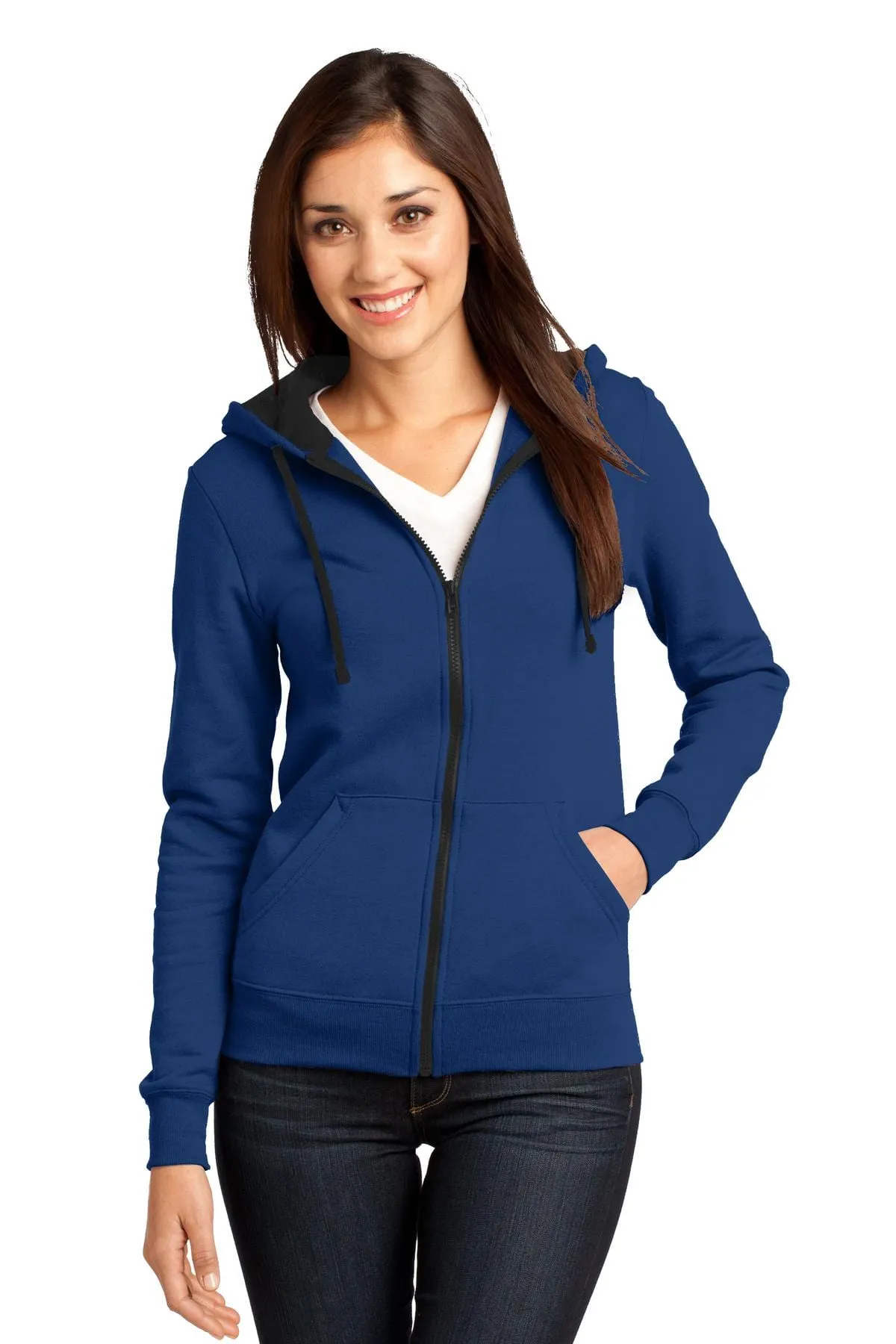 DISCONTINUED  District ®  - Juniors The Concert Fleece ®  Full-Zip Hoodie. DT801