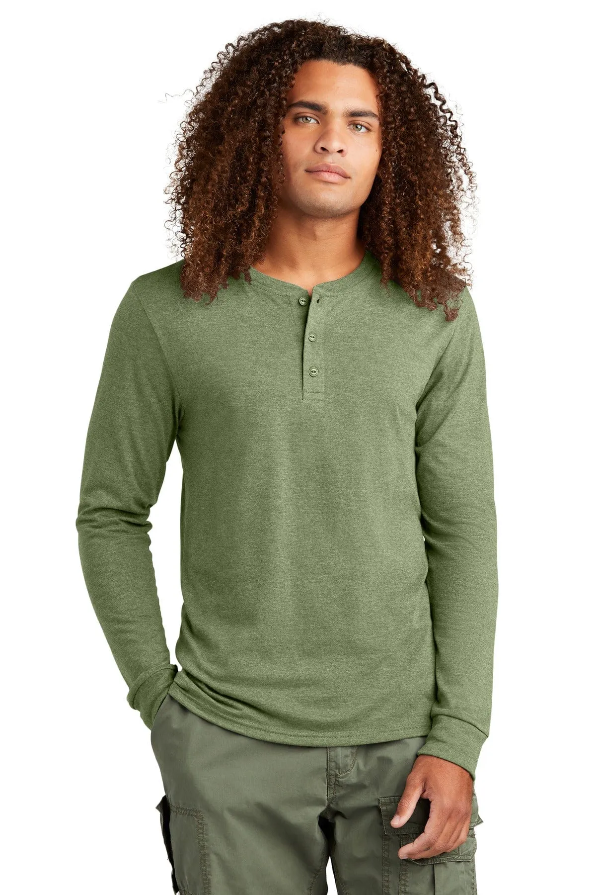 District DT145: Perfect Tri Long Sleeve Henley