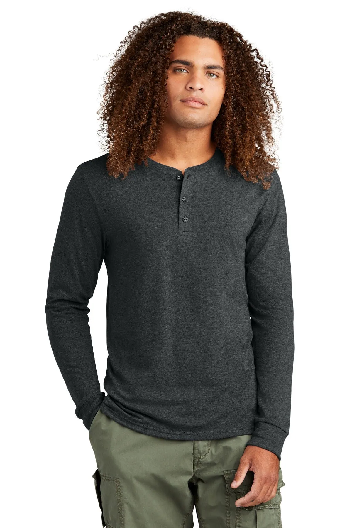 District DT145: Perfect Tri Long Sleeve Henley