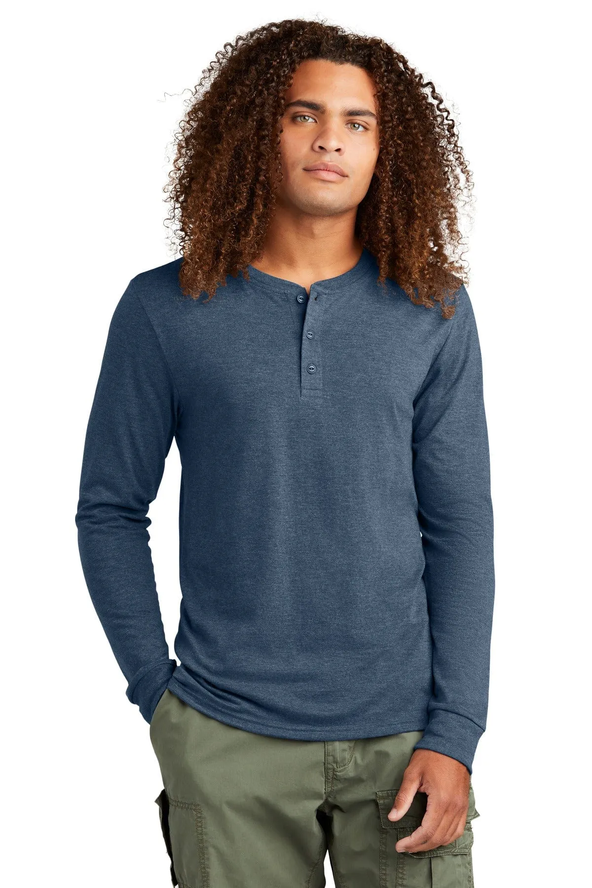 District DT145: Perfect Tri Long Sleeve Henley
