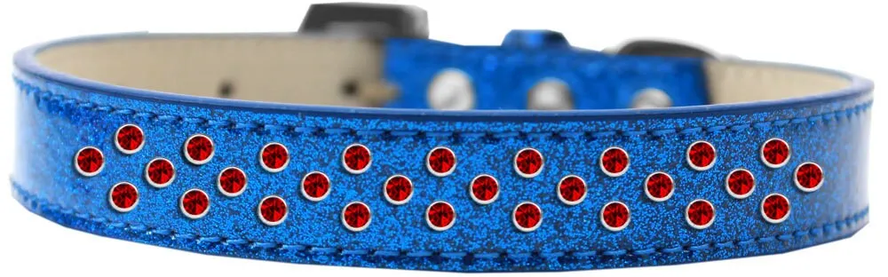 Dog, Puppy & Pet ICE CREAM COLLAR, "Red Crystal Rimsets Sprinkles"