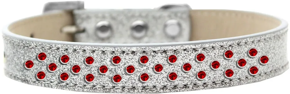 Dog, Puppy & Pet ICE CREAM COLLAR, "Red Crystal Rimsets Sprinkles"
