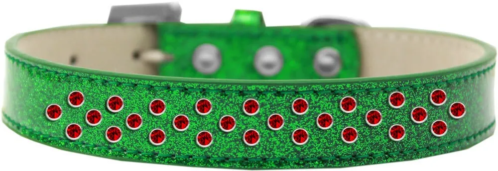 Dog, Puppy & Pet ICE CREAM COLLAR, "Red Crystal Rimsets Sprinkles"