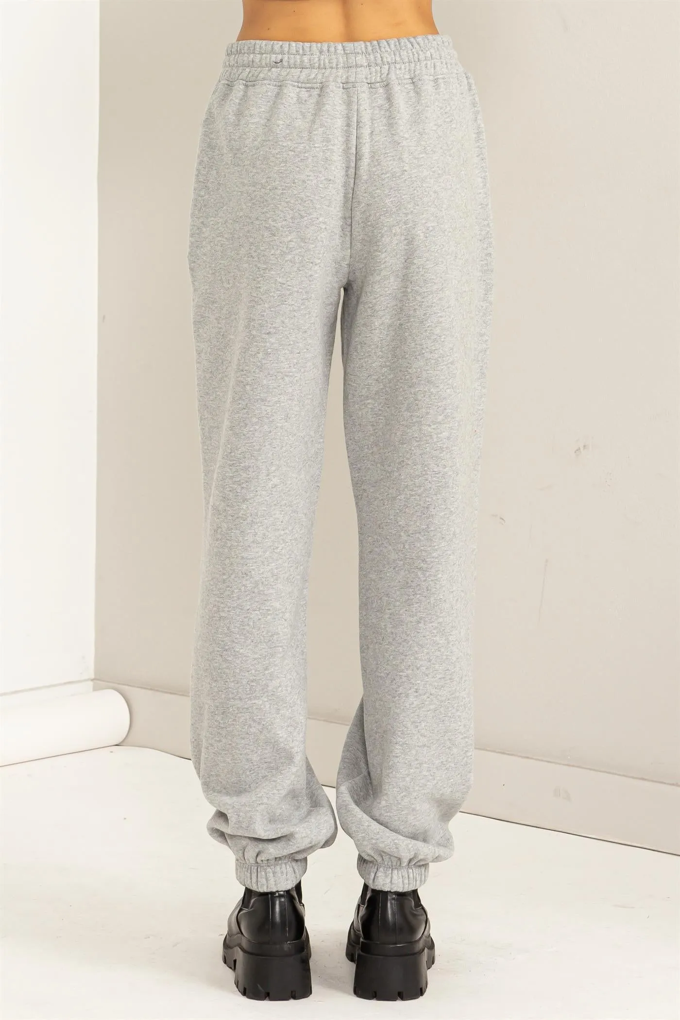 DZ24A197-HIGH-WAISTED PINTUCK SWEATPANTS