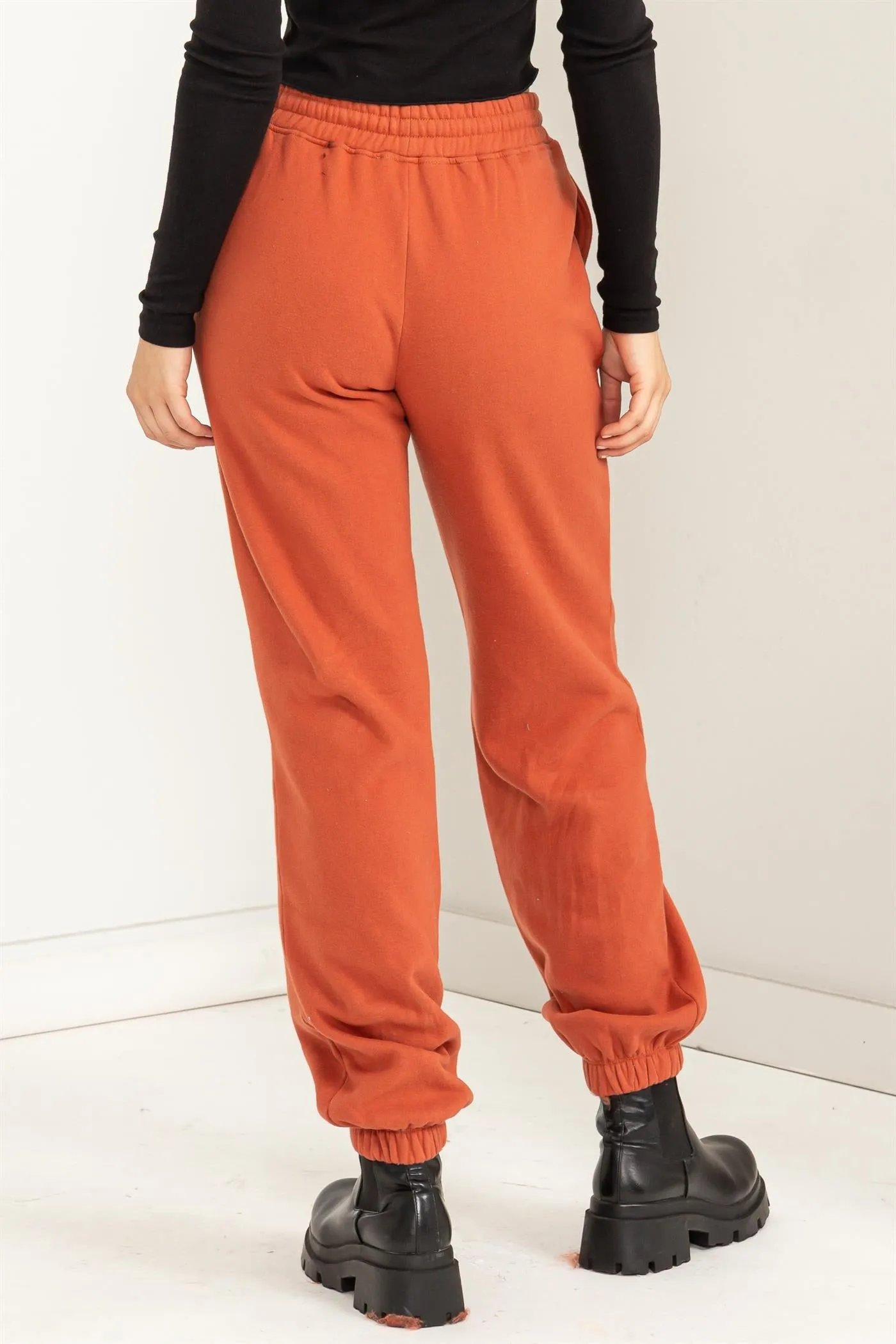 DZ24A197-HIGH-WAISTED PINTUCK SWEATPANTS