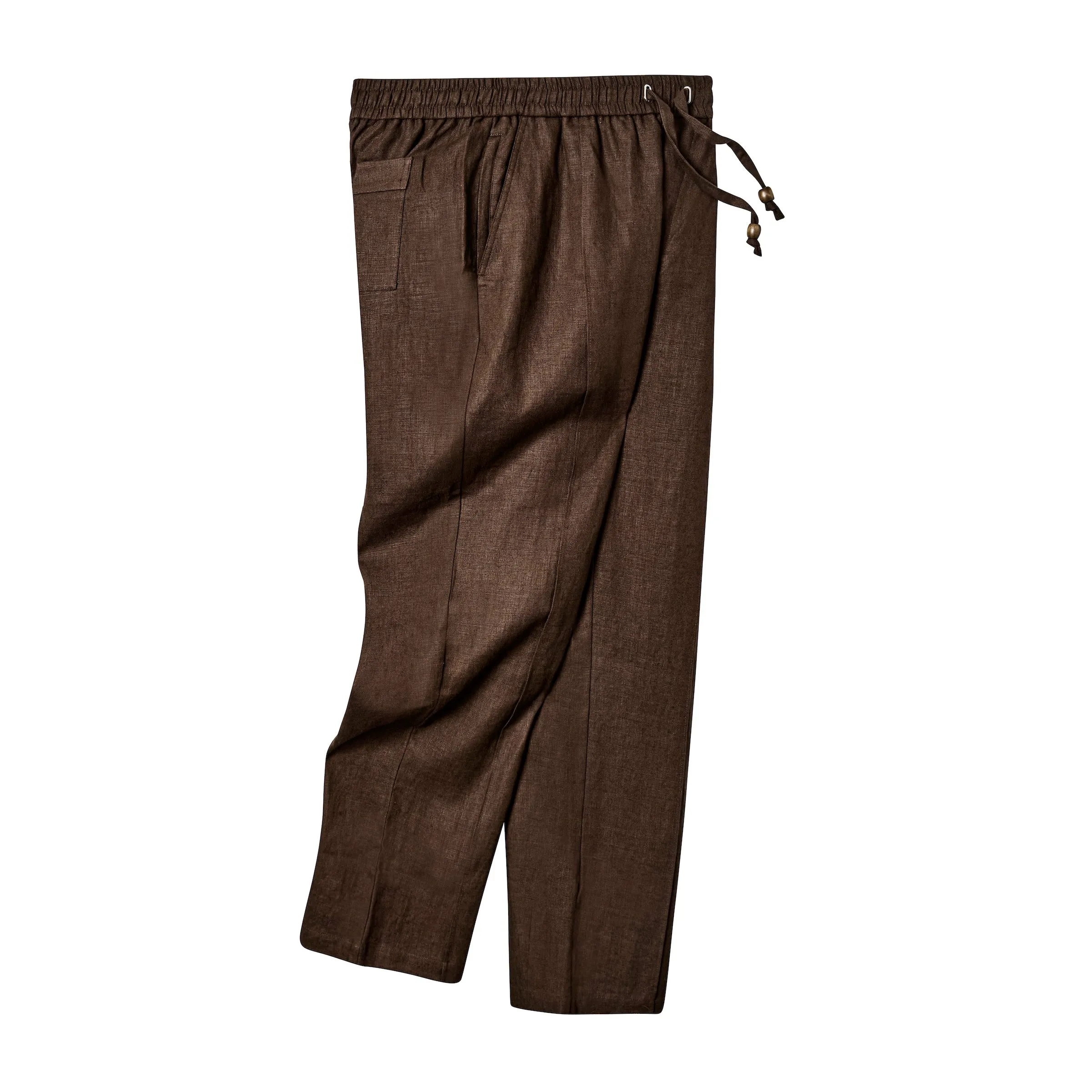 Easy-Going Pants (Brown Linen)