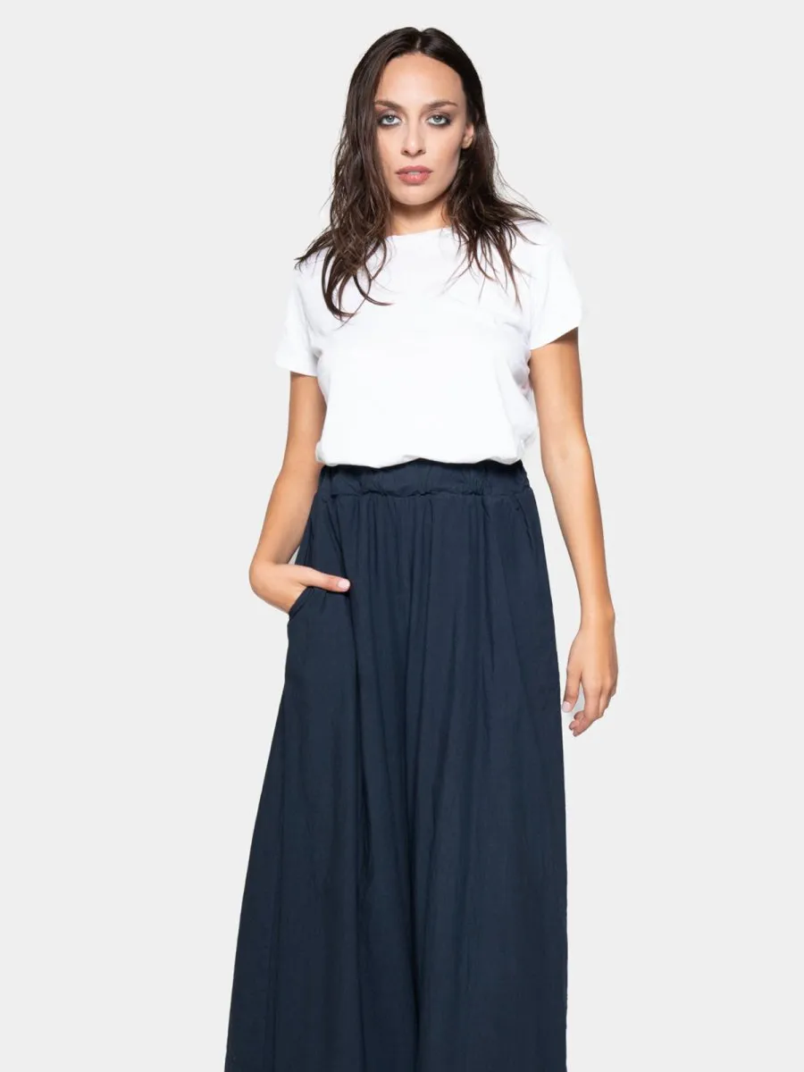 Elastic Waist Organic Cotton Gauchos