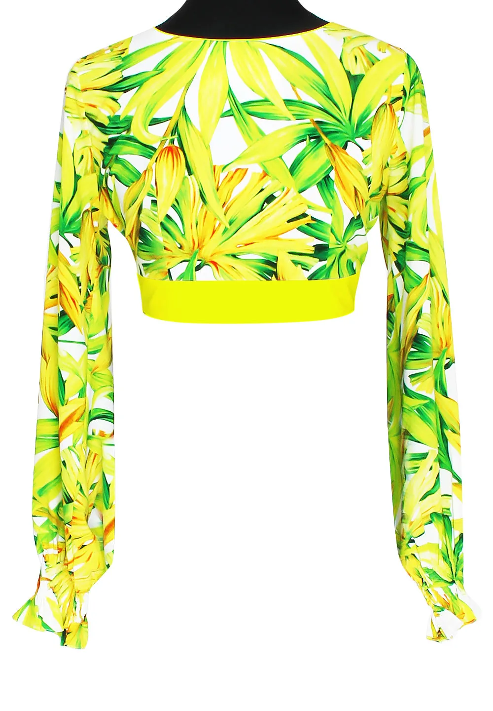 Euphoria - Secret Garden Crop Top (Neon Yellow)