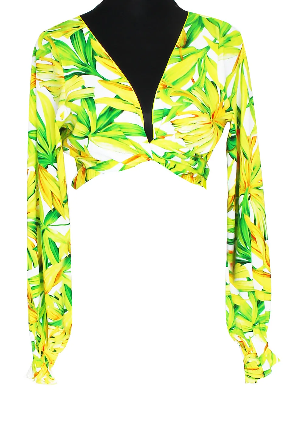 Euphoria - Secret Garden Crop Top (Neon Yellow)