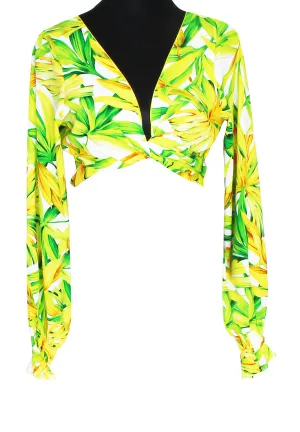 Euphoria - Secret Garden Crop Top (Neon Yellow)