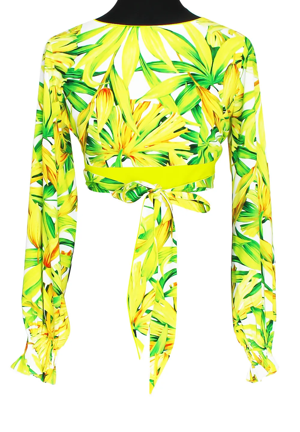 Euphoria - Secret Garden Crop Top (Neon Yellow)