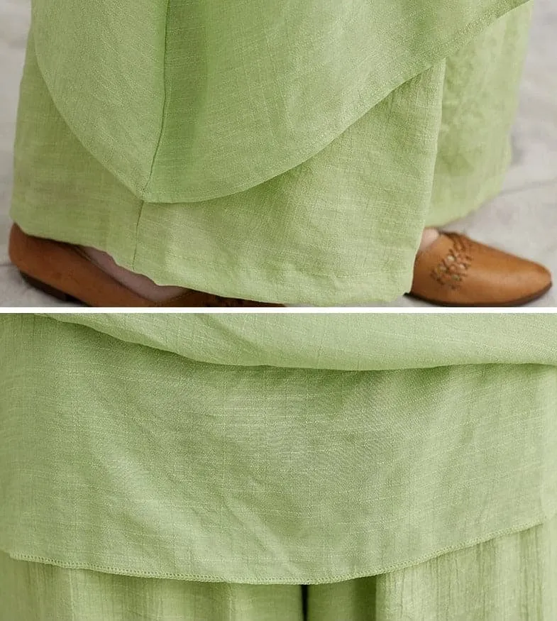 Evania Asymmetrical Shirt With Palazzo Pants | Zen
