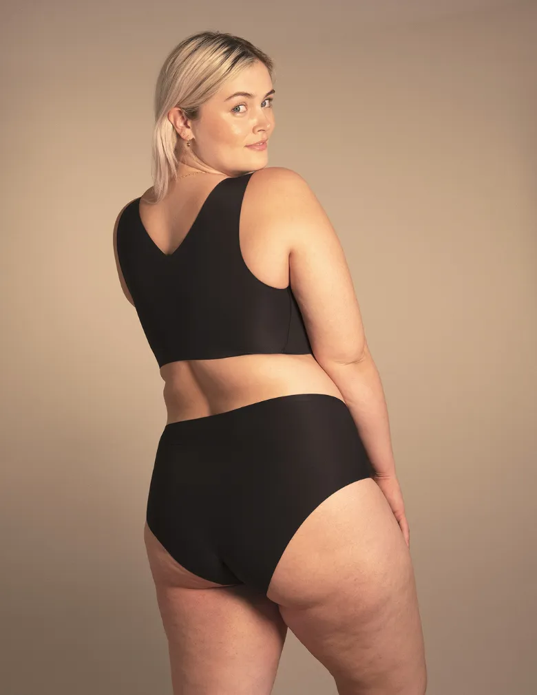 Evelyn & Bobbie High-Waisted Retro Bikini EB1704 Black