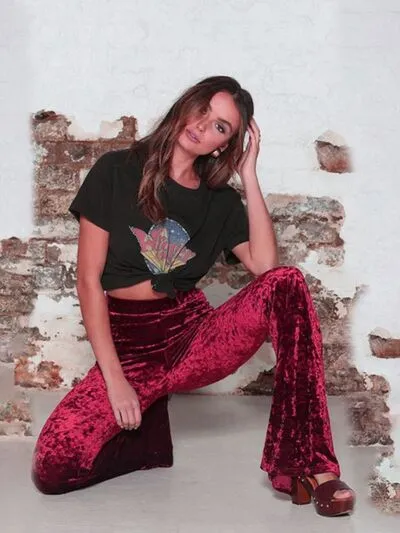 Explore More Collection - High Waist Bootcut Pants