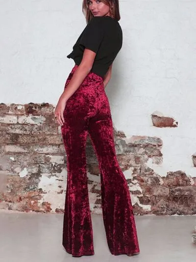 Explore More Collection - High Waist Bootcut Pants