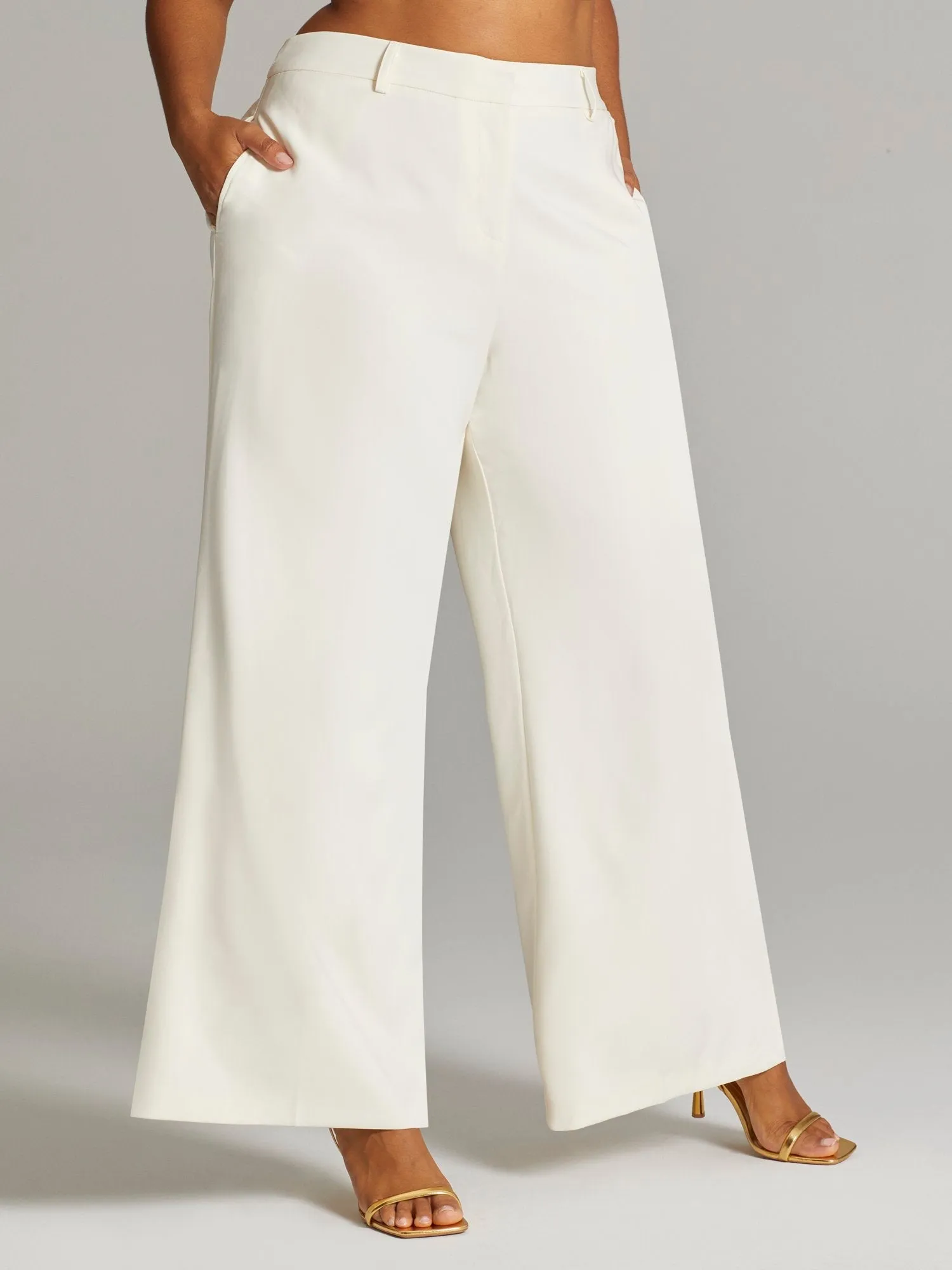 Fashion To Figure - Gladys High-Waisted Wide Leg Pants