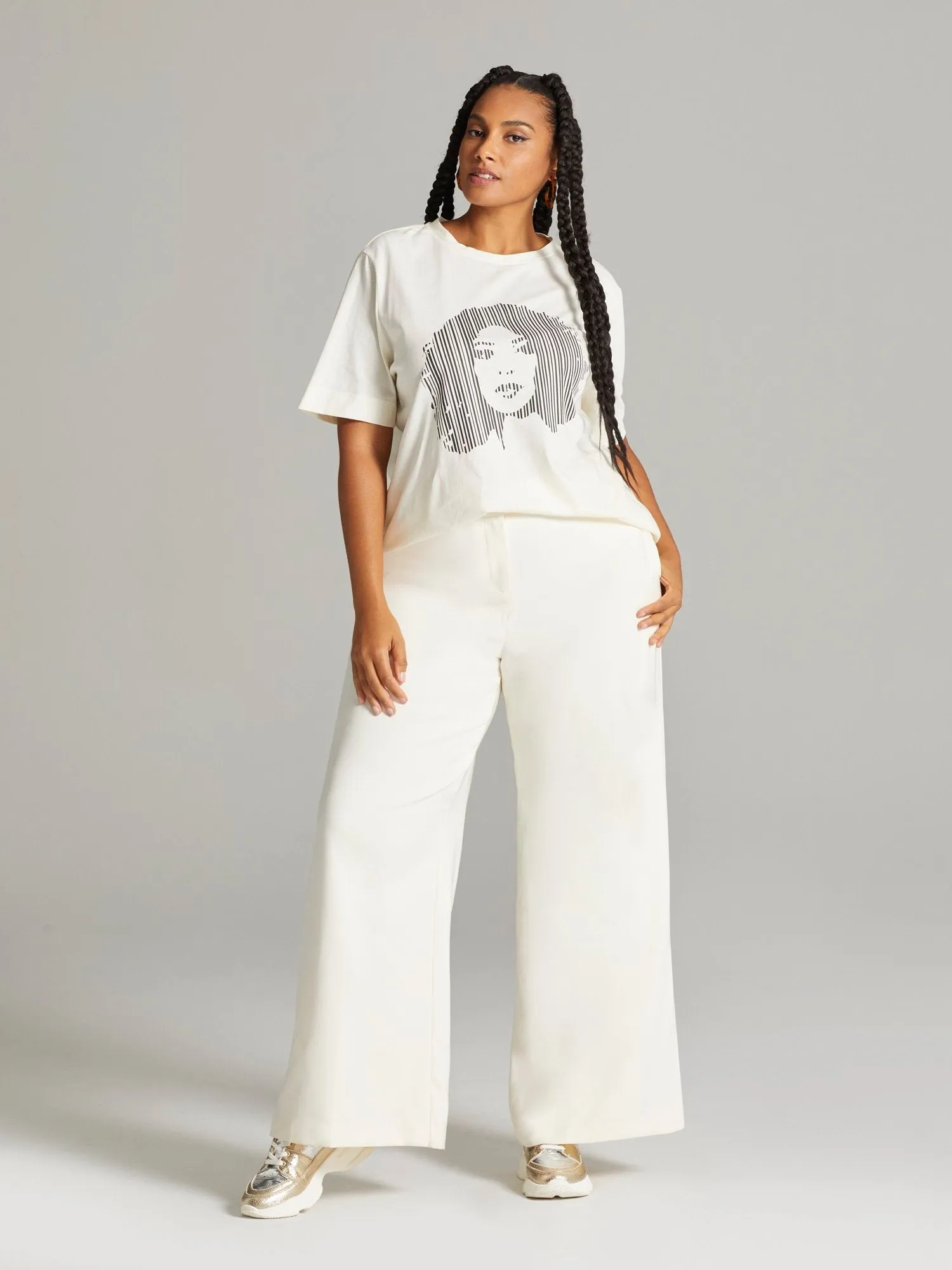 Fashion To Figure - Gladys High-Waisted Wide Leg Pants