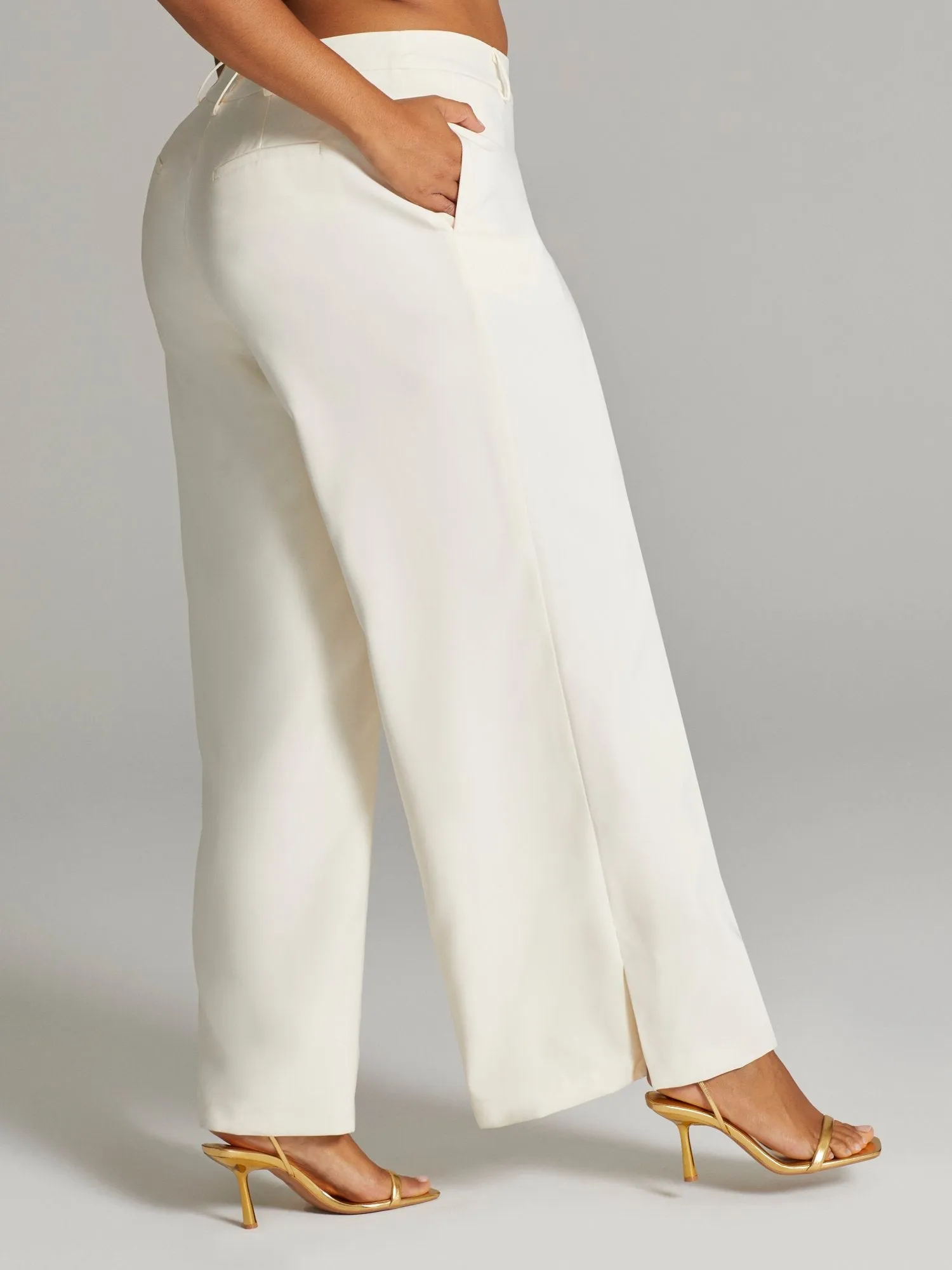 Fashion To Figure - Gladys High-Waisted Wide Leg Pants