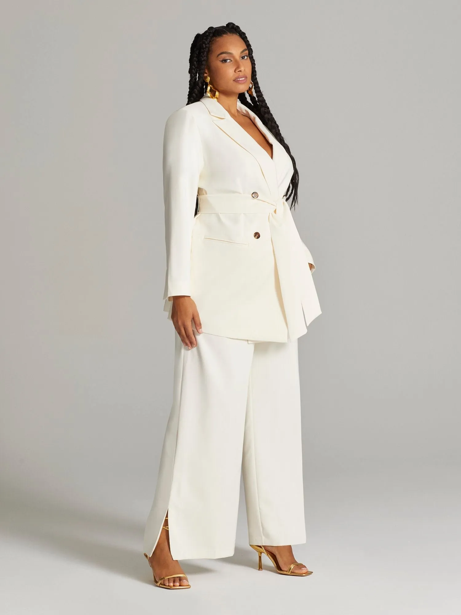 Fashion To Figure - Gladys High-Waisted Wide Leg Pants