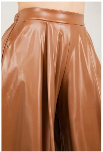 Faux Leather Palazzo Pants