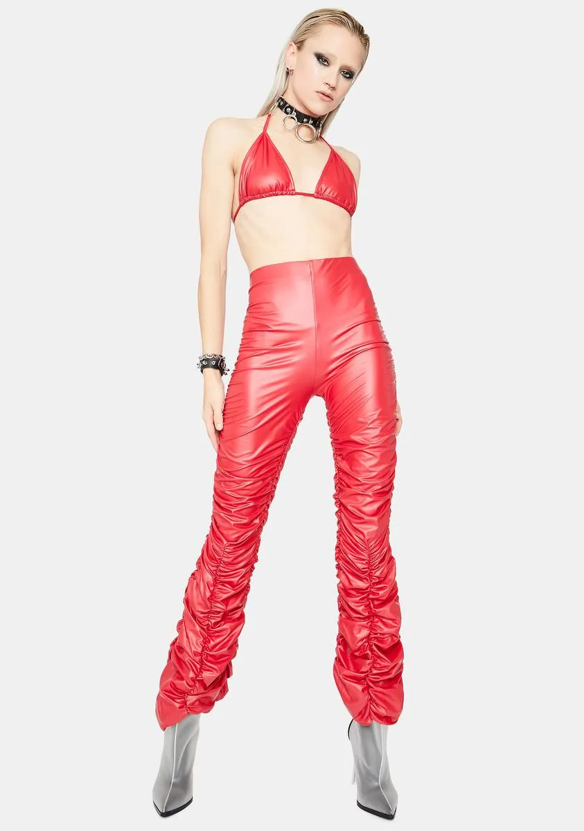 Fire Double Dare Vinyl Pants Set