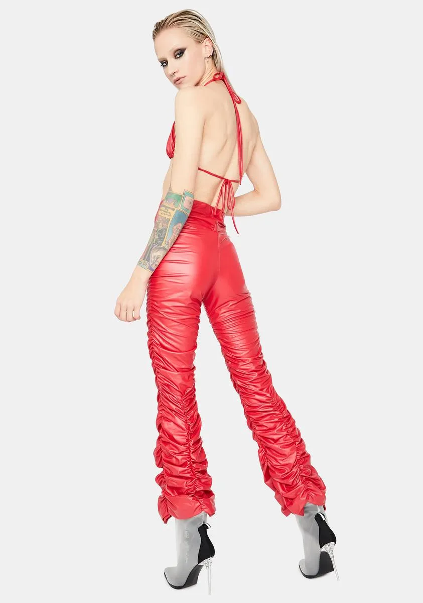 Fire Double Dare Vinyl Pants Set