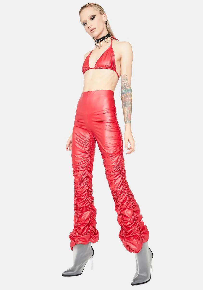 Fire Double Dare Vinyl Pants Set