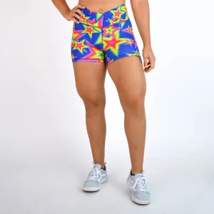 FLEO Stars Pink Shorts (V Waistband)