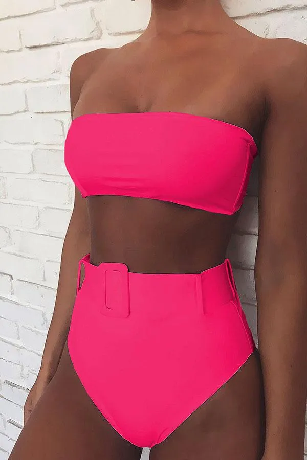 Floral Print Boho High Waisted Bikini