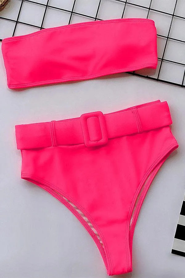 Floral Print Boho High Waisted Bikini