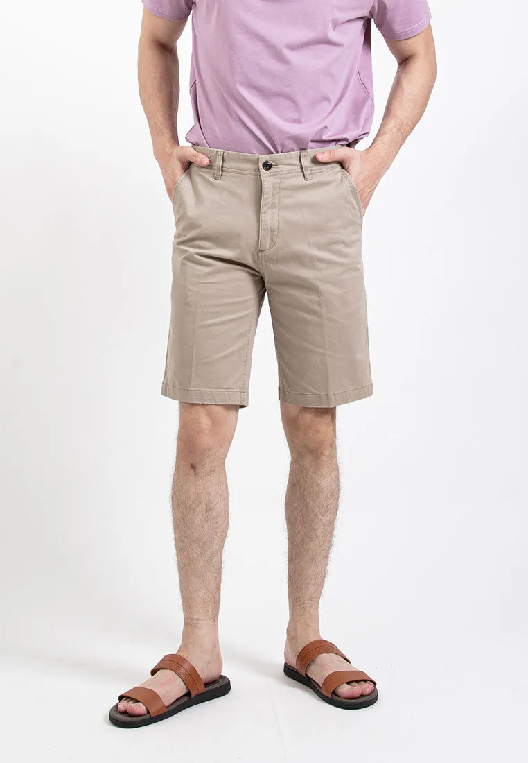 Forest Stretchable Cotton Twill Bermuda Men Shorts Chino Short Pants Men - 670211