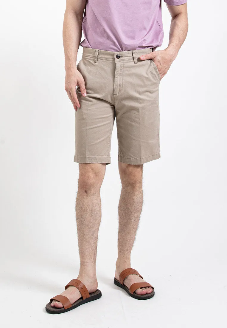 Forest Stretchable Cotton Twill Bermuda Men Shorts Chino Short Pants Men - 670211