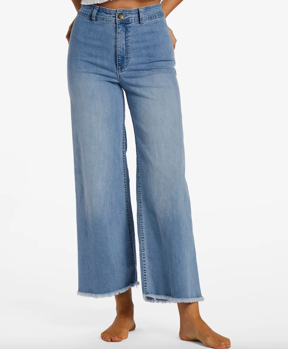 Free Fall Indigo High-Waist Pants (BFCW)