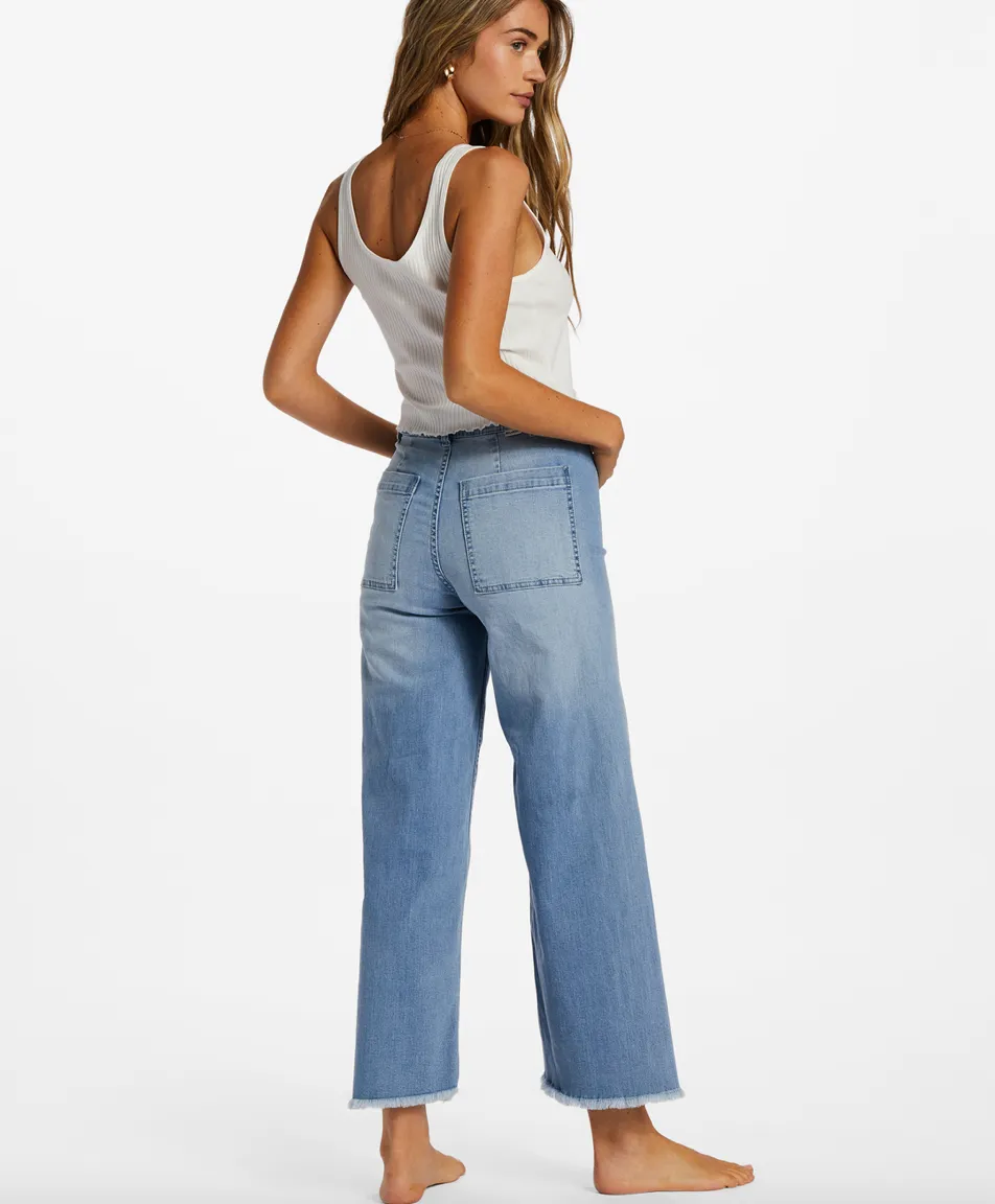 Free Fall Indigo High-Waist Pants (BFCW)