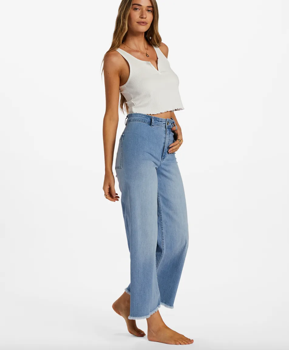 Free Fall Indigo High-Waist Pants (BFCW)