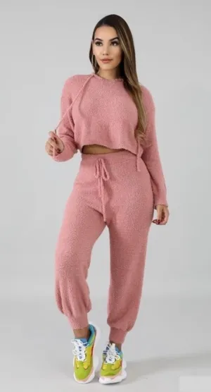 Fun & Fuzzy Joggers Set