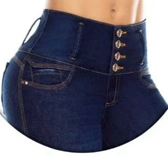 Gabriela Push Up Jeans - High Waisted - Dark Blue