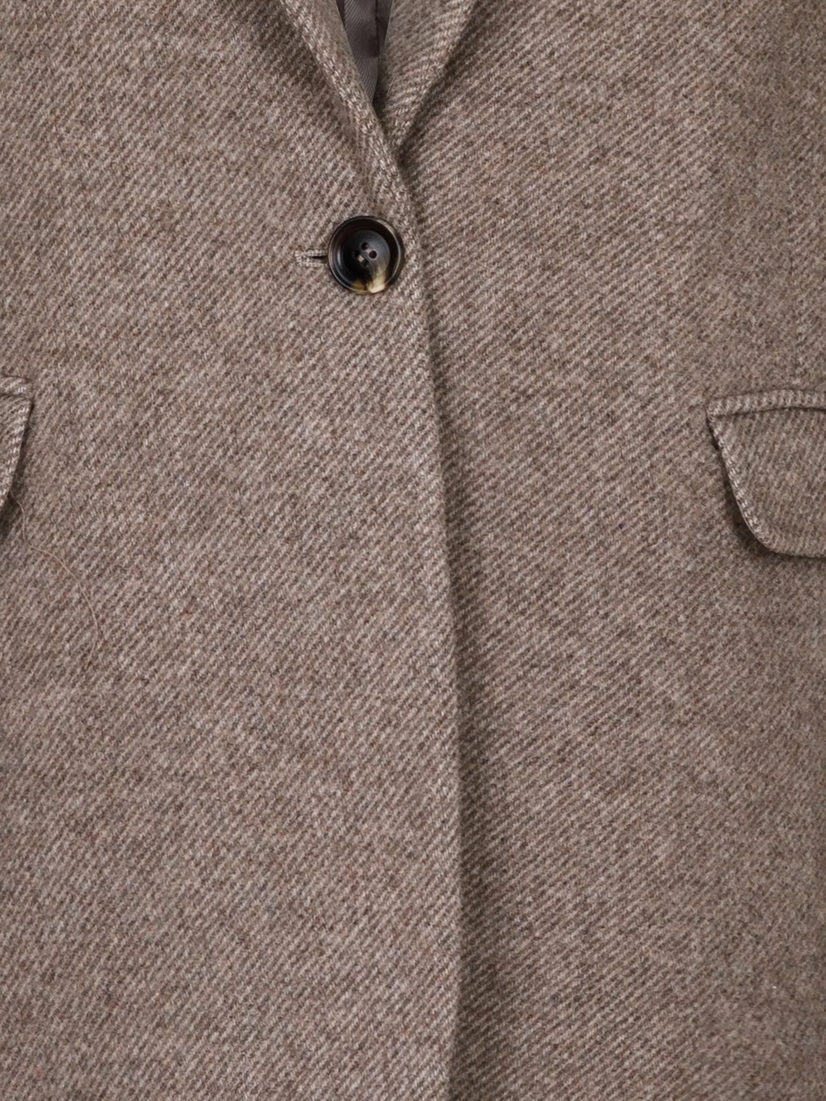 Gaby Twill Blazer - Sand Melange